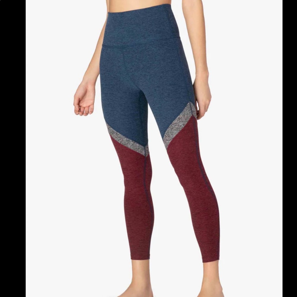 Beyond Yoga Tri-Panel Spacedye Midi Leggings